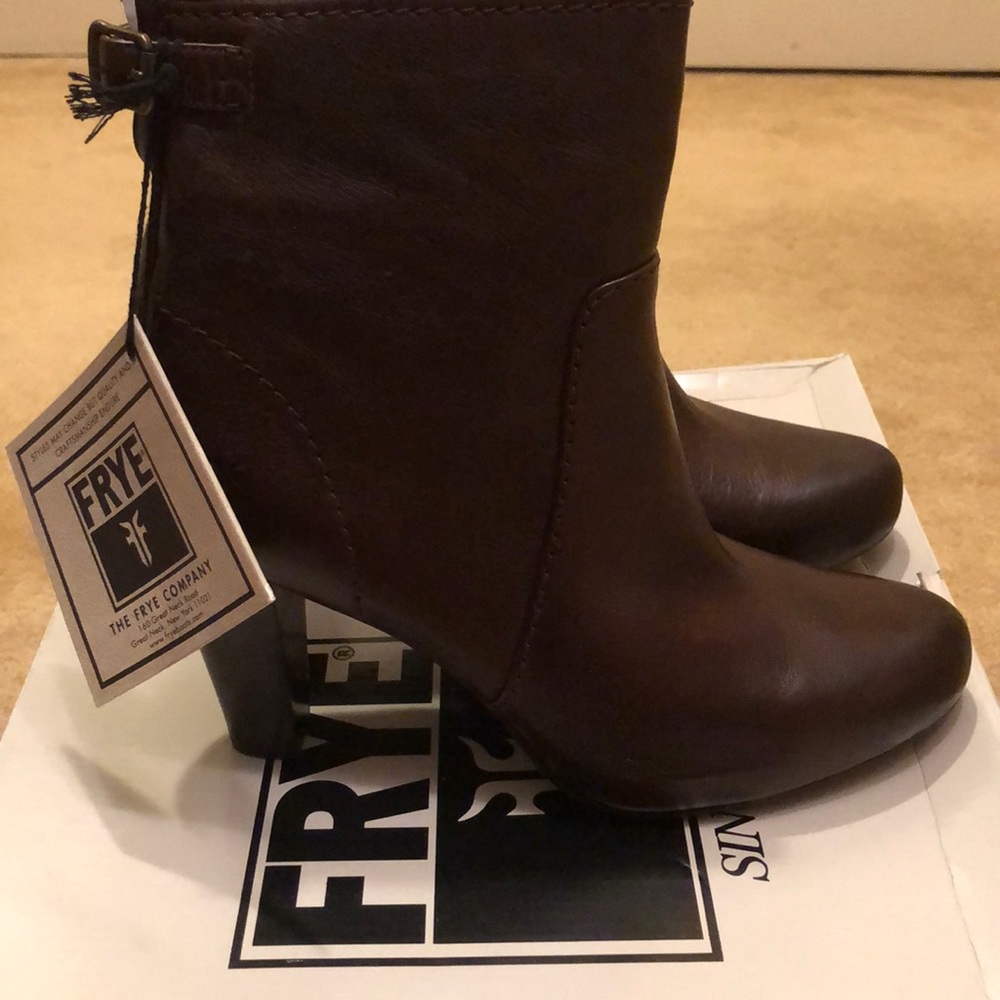 Chocolate Brown FRYE Booties
